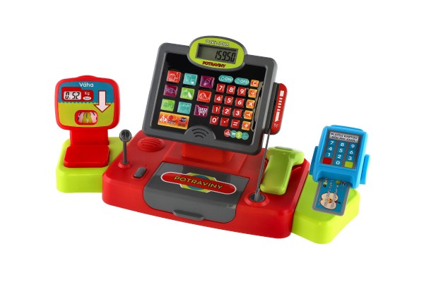 Pokladna velká digitální plast na baterie se zvukem