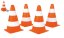 Kužely dopravní dětské 4ks