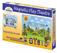 Divadlo Krtek magnetické dřevěné s figurkami v krabici