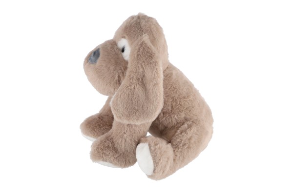 Pejsek sedící plyš 30cm světle hnědý v sáčku