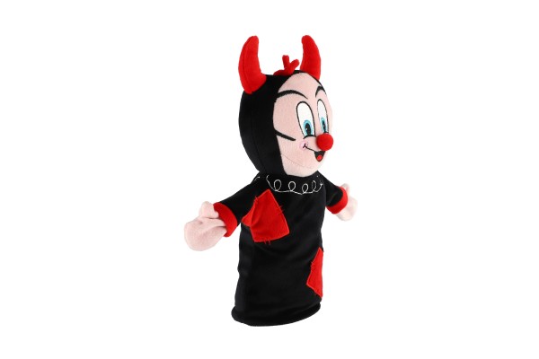 Čertík/maňásek na ruku plyšový 30cm na kartě