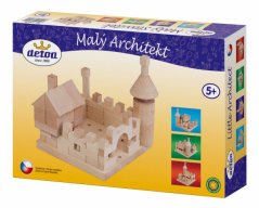 Stavebnice/Malý architekt/kostky/dřevo 120ks v krabičce