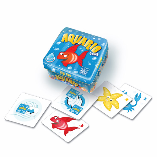 Aquario společenská hra v plechové krabičce