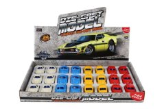 Auto mini kov/plast 7,5cm na zpětné natažení 4 barvy