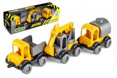 Auto stavební Kid Cars 3ks plast 10cm v krabičce