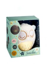 Sovička/Usínáček plyš 25cm na baterie se světlem