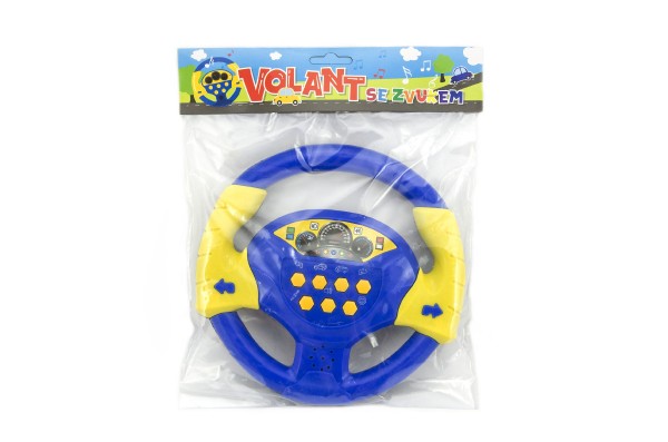 Volant modrý plast 20cm na baterie se zvukem v sáčku