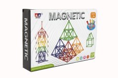 Stavebnice magnetická 120ks plast/kov v krabici