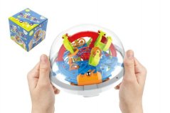 Hlavolam edukační koule 100kroků plast 12cm v krabici