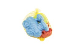 Formičky/Bábovky na písek 4ks/plast 10cm v síťce