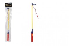 Hůlka k lampionu svítící plast 50cm na baterie v sáčku
