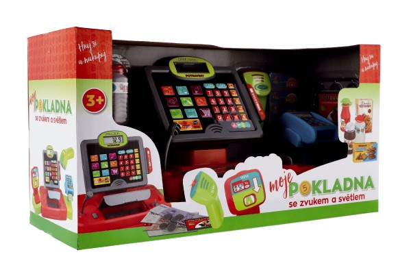 Pokladna velká digitální plast na baterie se zvukem