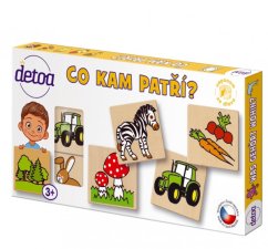 Co kam patří? 36 dřevěných kamenů v krabičce
