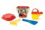 Sada na písek Auta plast 5ks 26x18cm v síťce 15x20x15cm