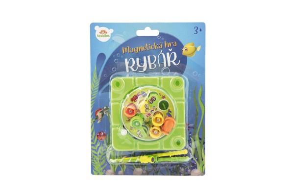 Hra ryby/rybář magnetická plast 10x10cm