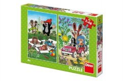 Puzzle Krtek se raduje 2*48dílků