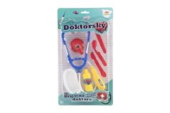 Sada doktor/lékař plast 2druhy na kartě 20x36x4cm